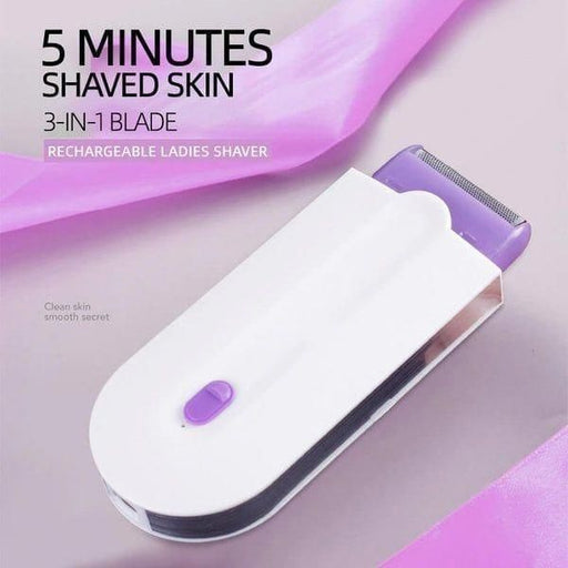 Silky Smooth Painless Hair Eraser – Rechargeable Crystal Hair Remover for All Skin Types