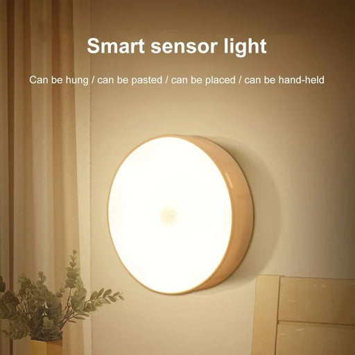 ✨ Smart Motion Sensor LED Light – 🔋 USB Rechargeable & 🌟 Energy Efficient 💡