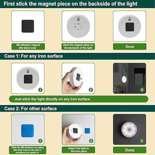 ✨ Smart Motion Sensor LED Light – 🔋 USB Rechargeable & 🌟 Energy Efficient 💡